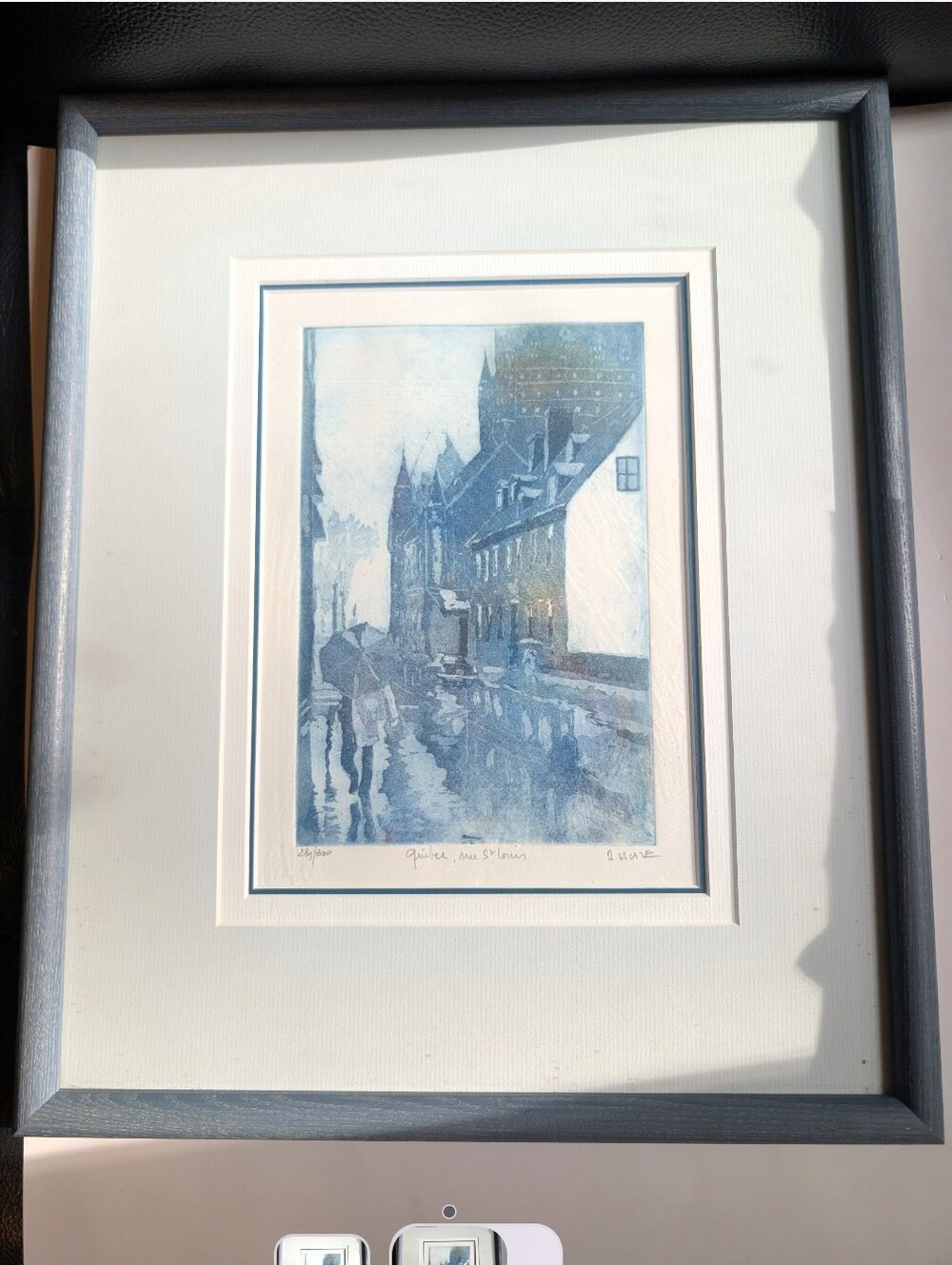 Alain Lacaze Signed Etching "Quebec, rue St Louis" Limited Edition 289/300